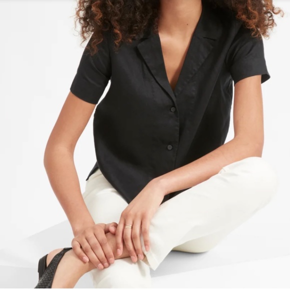Everlane Black Button Down Shirt - Picture 1 of 6